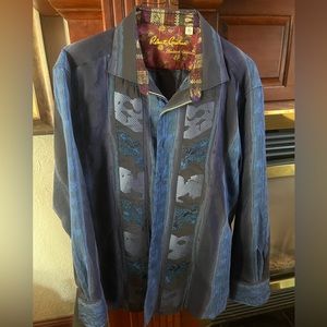 Robert Graham limited edition blue button up